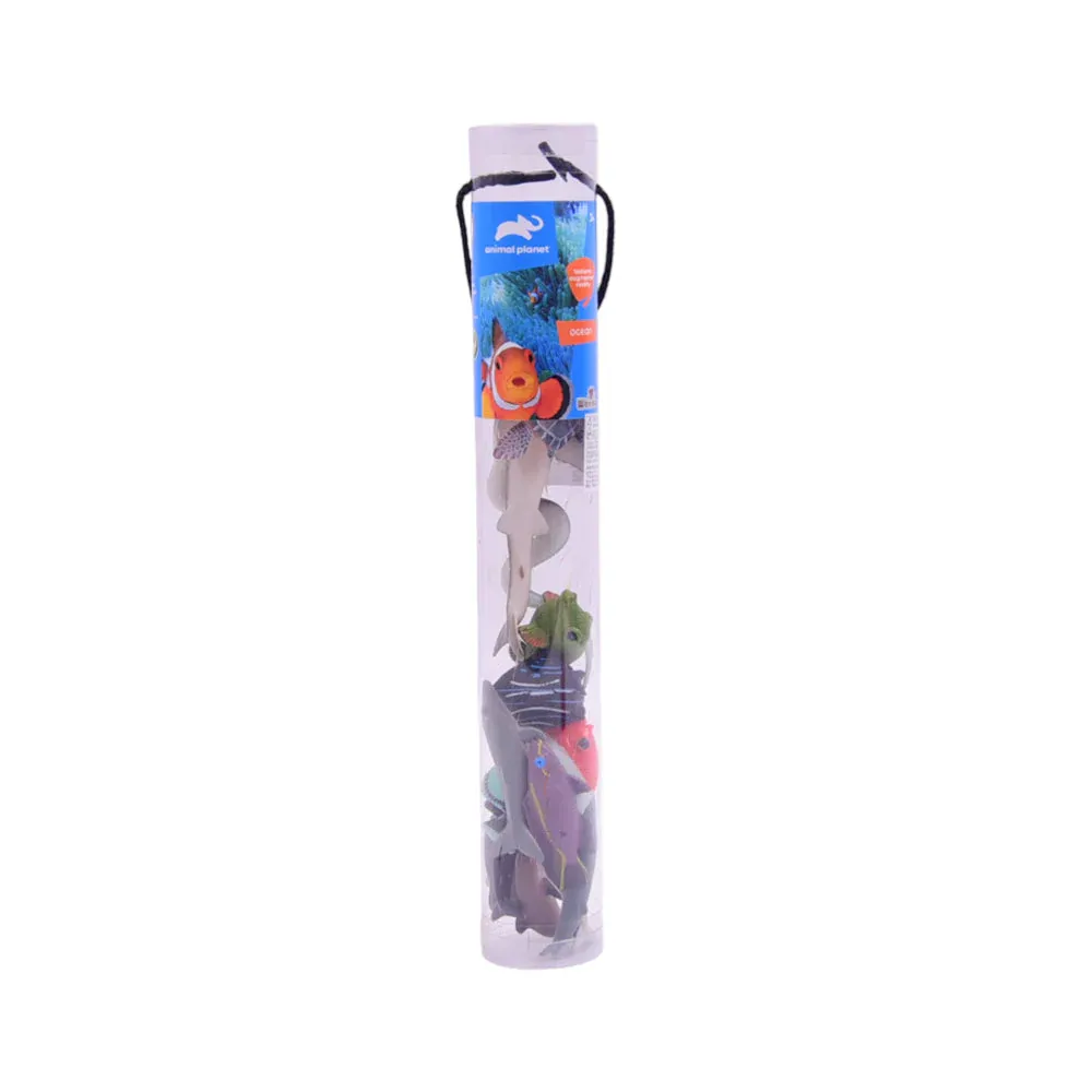 13 PCS OCEAN ANIMALS IN TUBE D6305