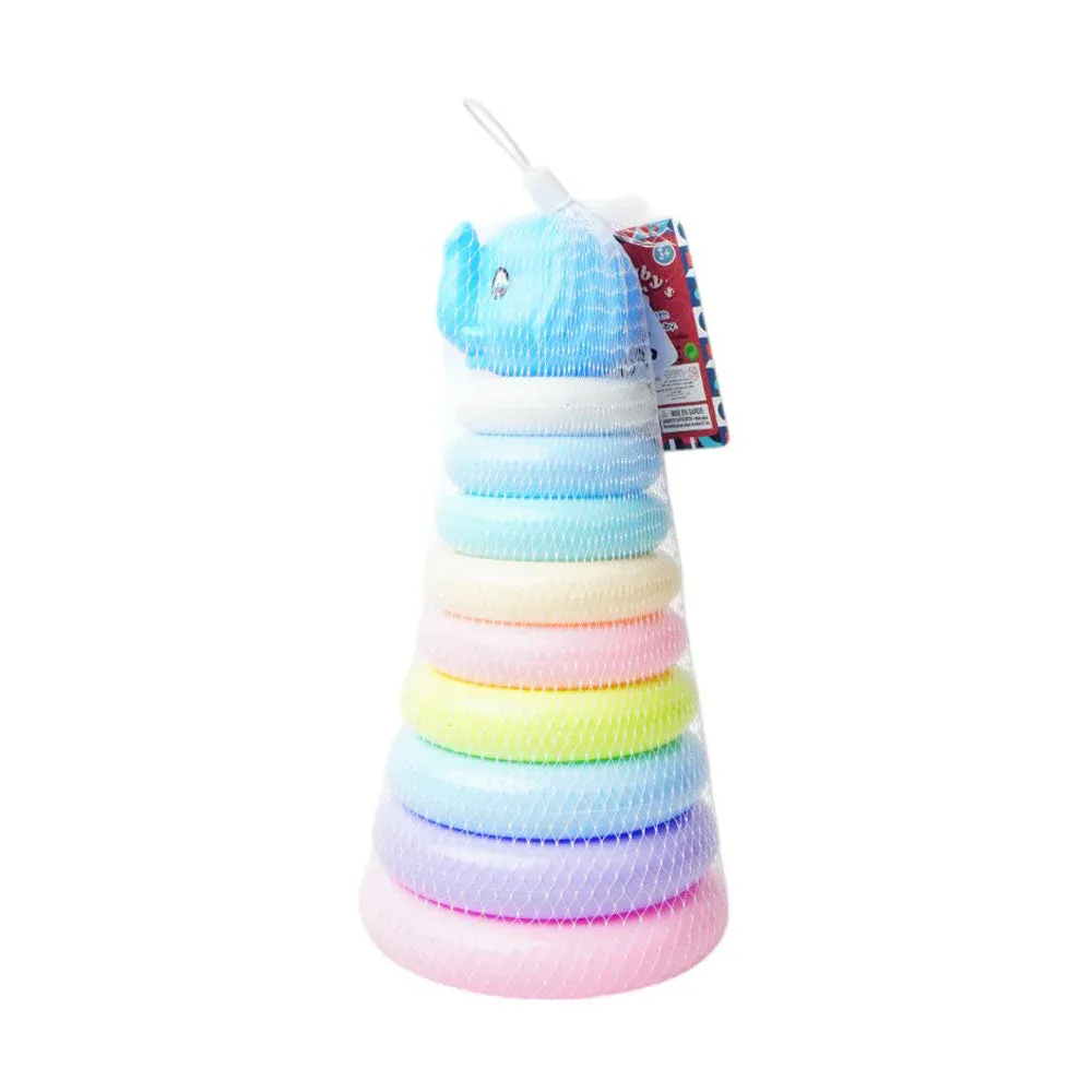 3508 RAINBOW CIRCLE TOWER MULTI COLOR SMALL  ID