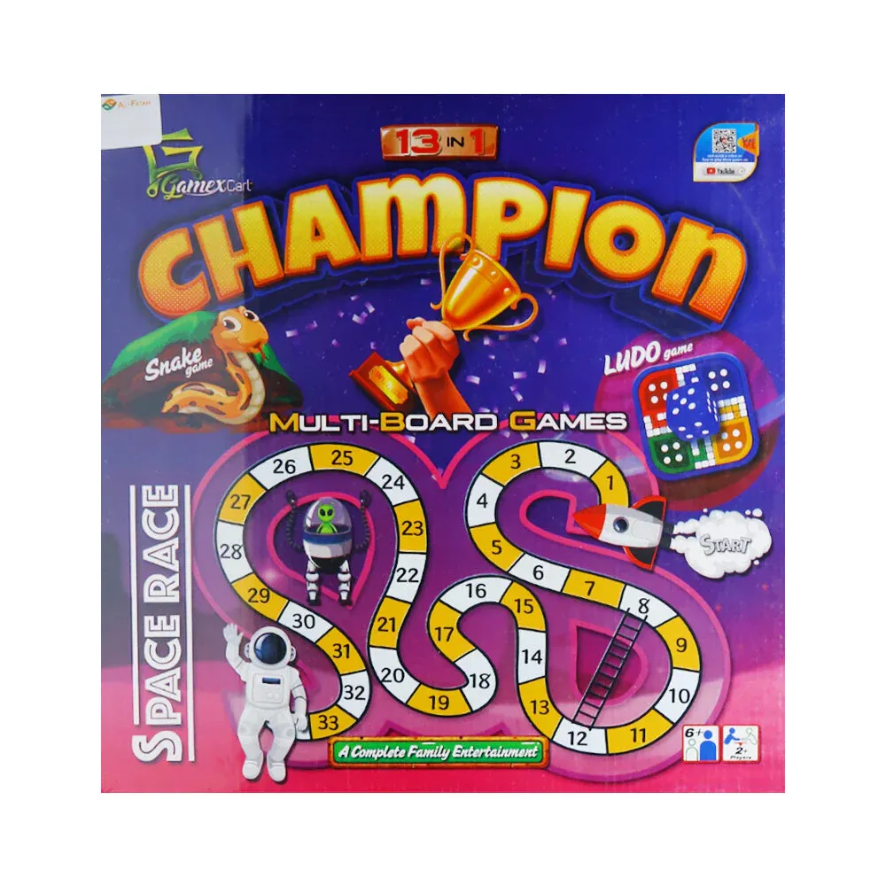 7041 CHAMPION LUDO BOX 13 IN 1