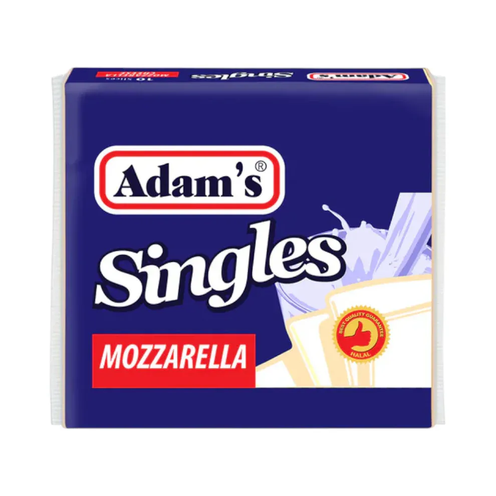 ADAMS SINGLES MOZZARELLA 10 SLICES CHEESE 200GM