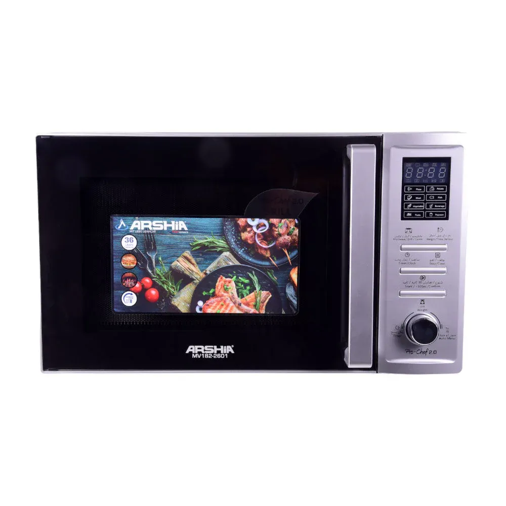 ARSHIA MICROWAVE GRILL SILVER 2601