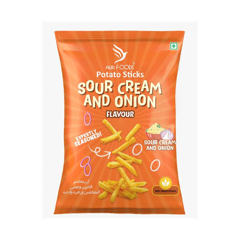 AUK FOODS POTATO STICKS (SOUR CREAM AND ONION FLAVOUR)