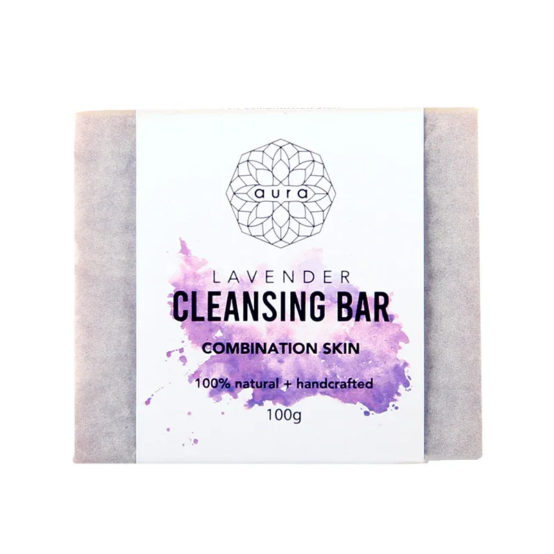 AURA LAVENDER CLEANSING BAR 100G