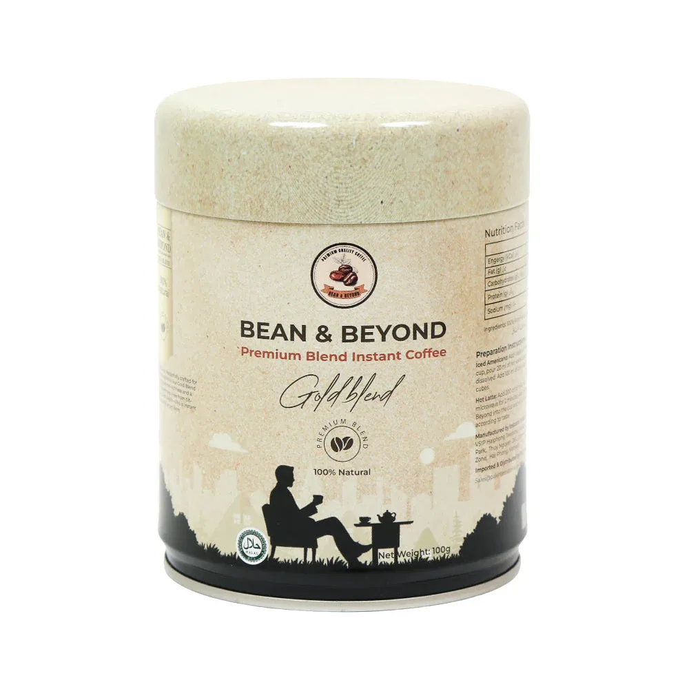 BEAN & BEYOND GOLD BLEND COFFEE TIN 100G