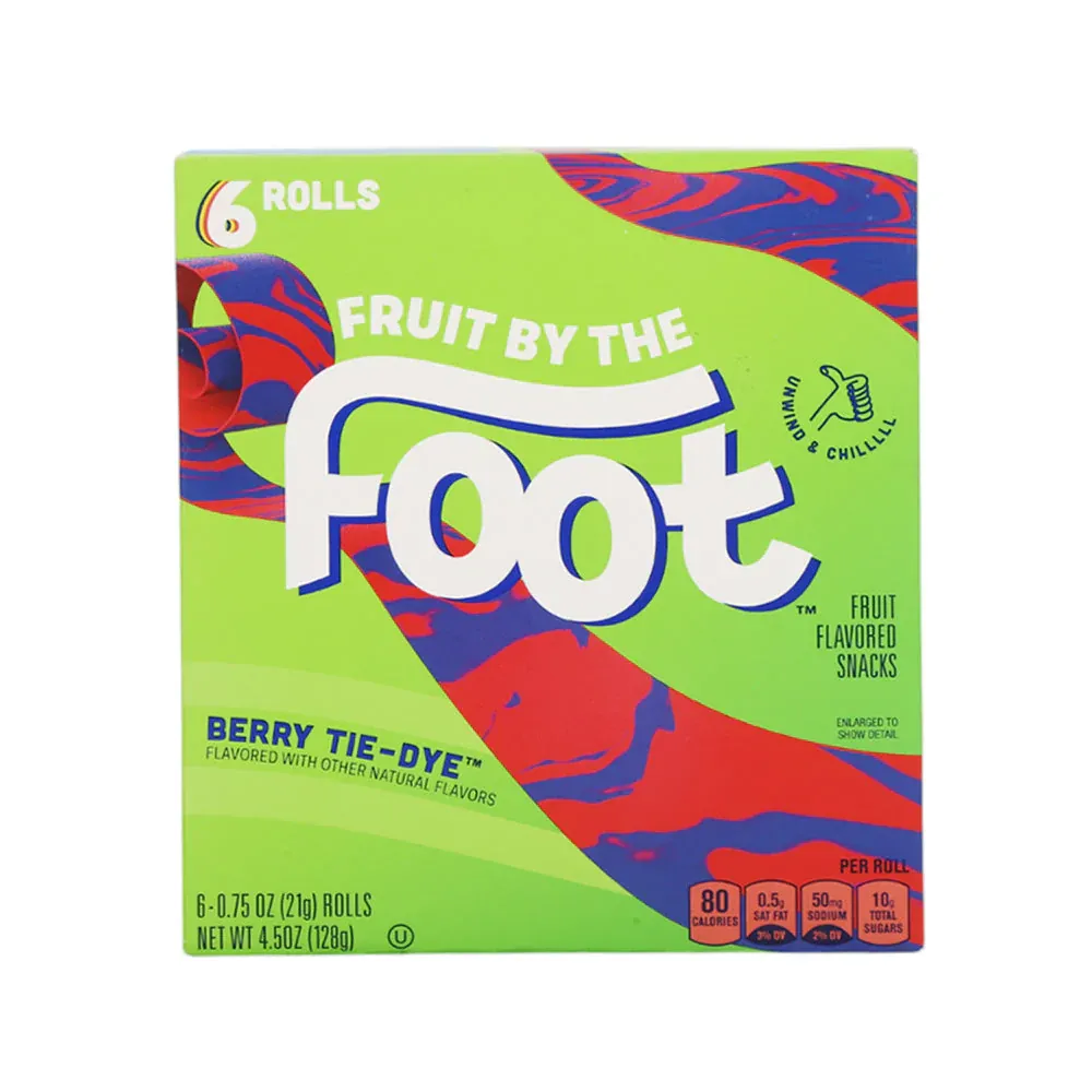 BETTY CROCKER FRUIT ROLL 6 BERRY TIE-DYE 128GM