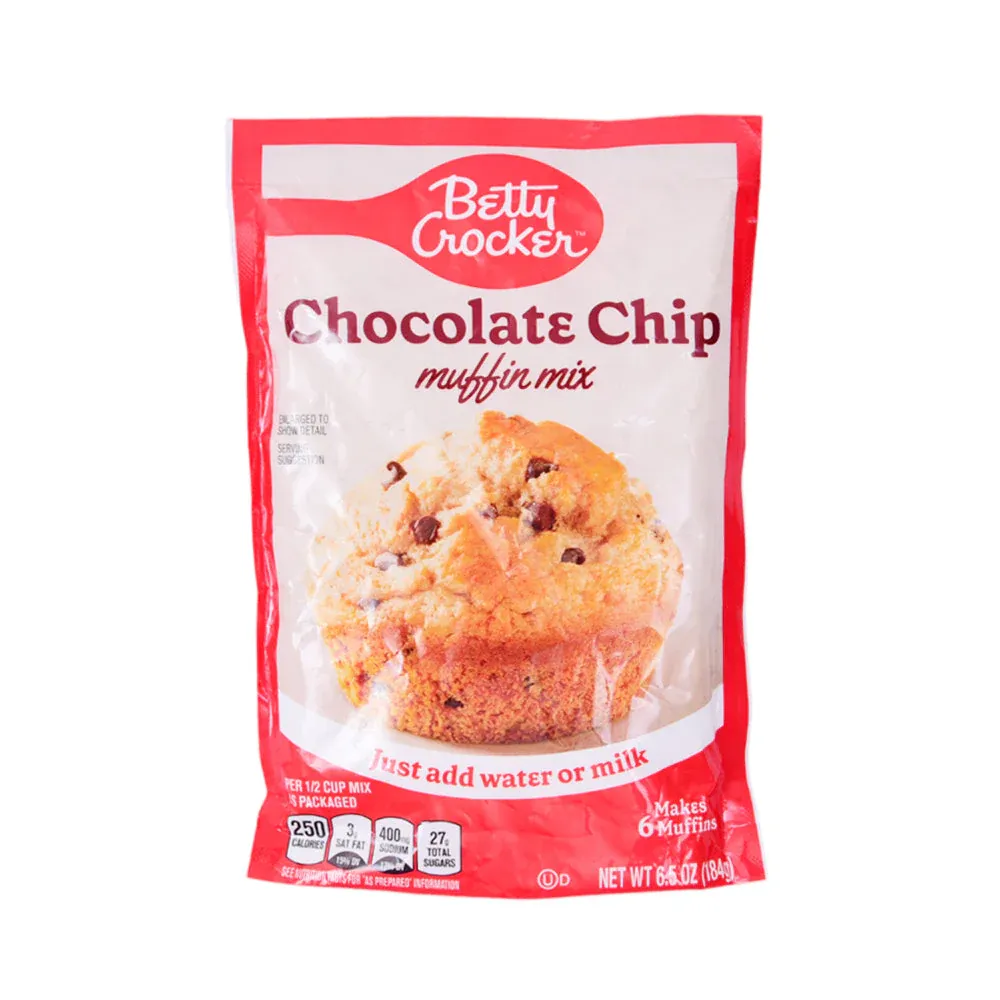 BETTY CROCKER MUFFIN CHOCOLATE CHIP MIX 184G