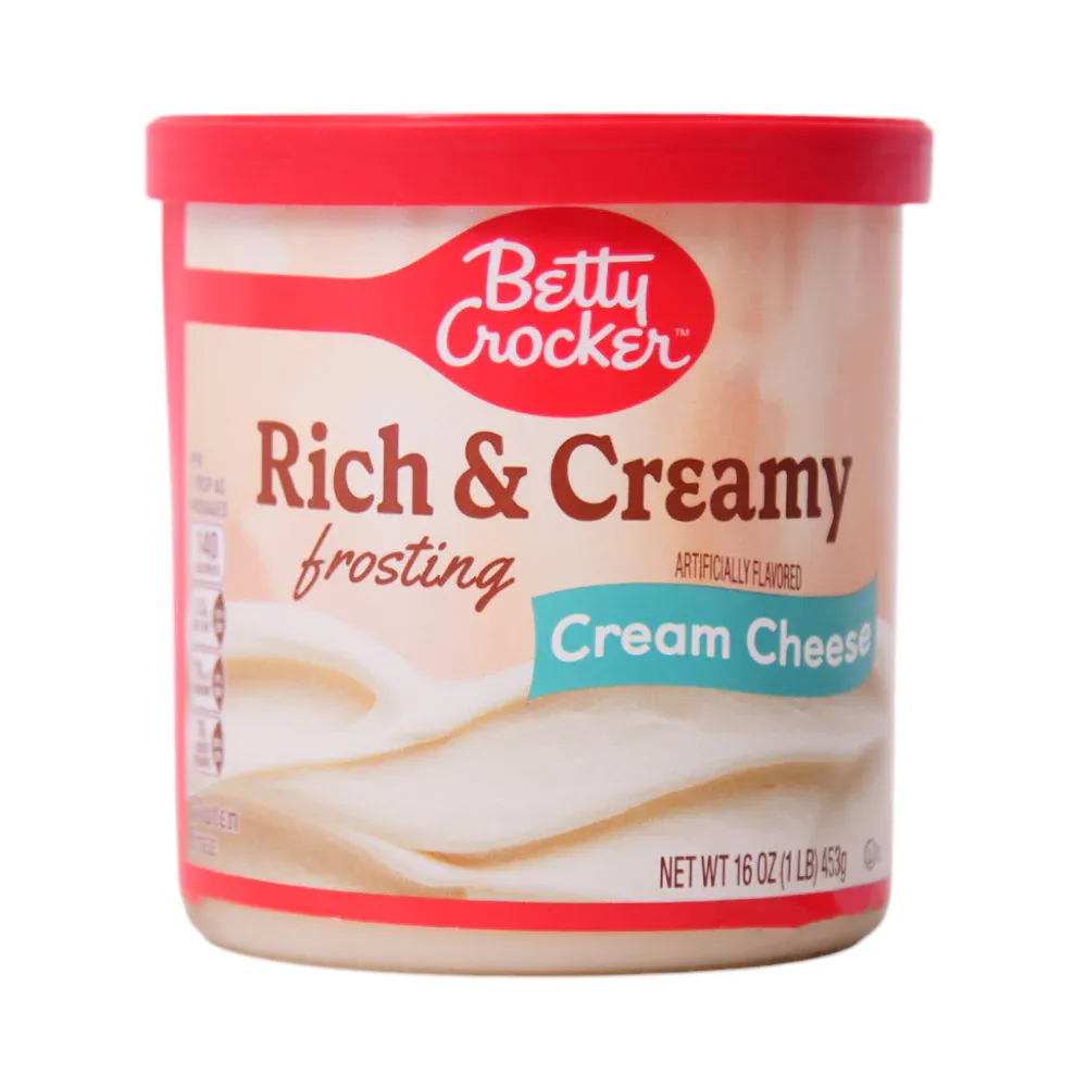 BETTY CROCKER RICK & CREAMY FROSTING CREAM CHEESE 453G