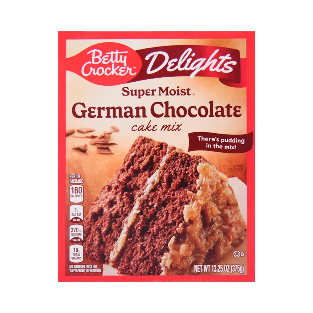 BETTY CROCKER SUPER MOIST CAKE GERMAN CHOCOLATE 375 GM