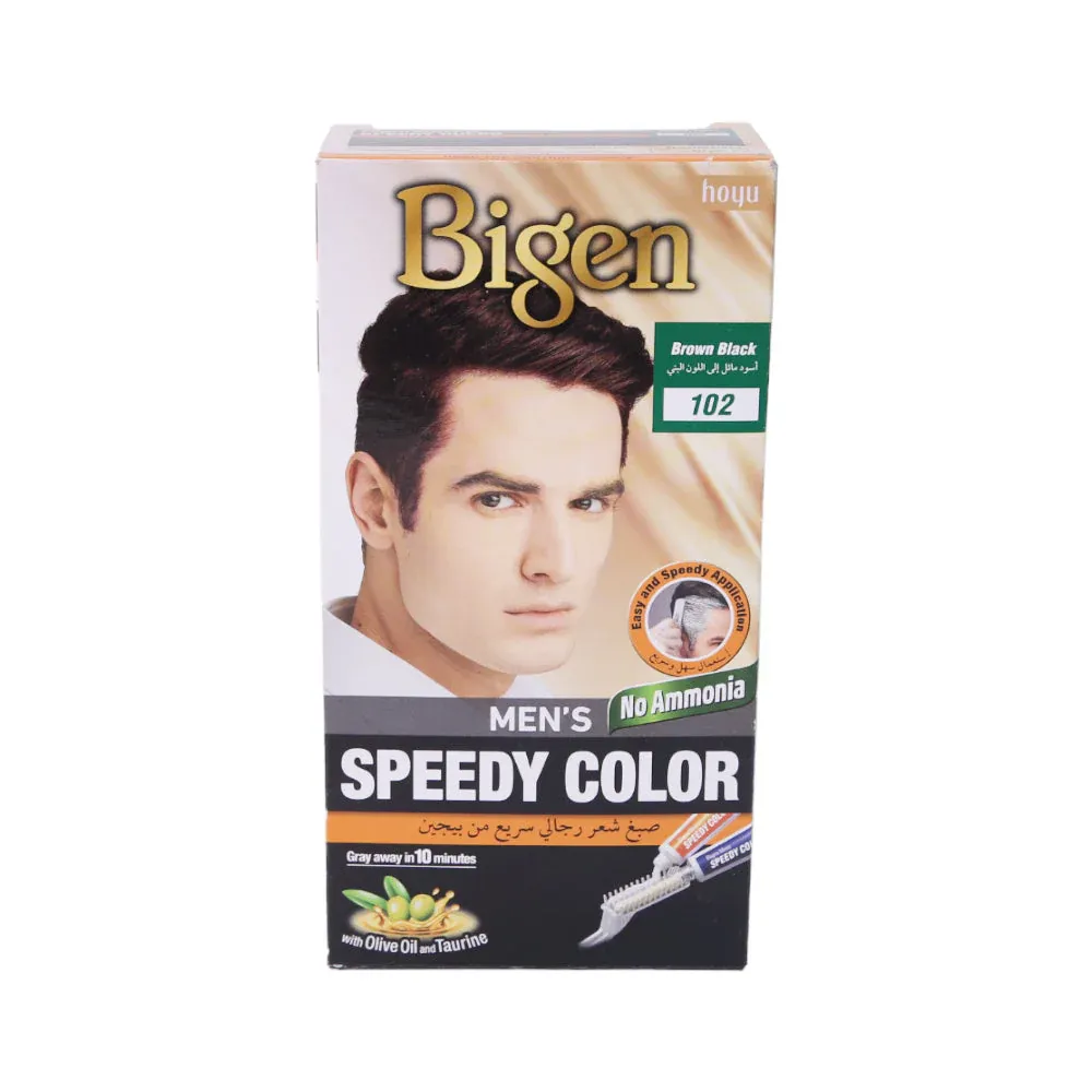 BIGEN MENS SPEEDY HAIR COLOR BROWN BLACK 102