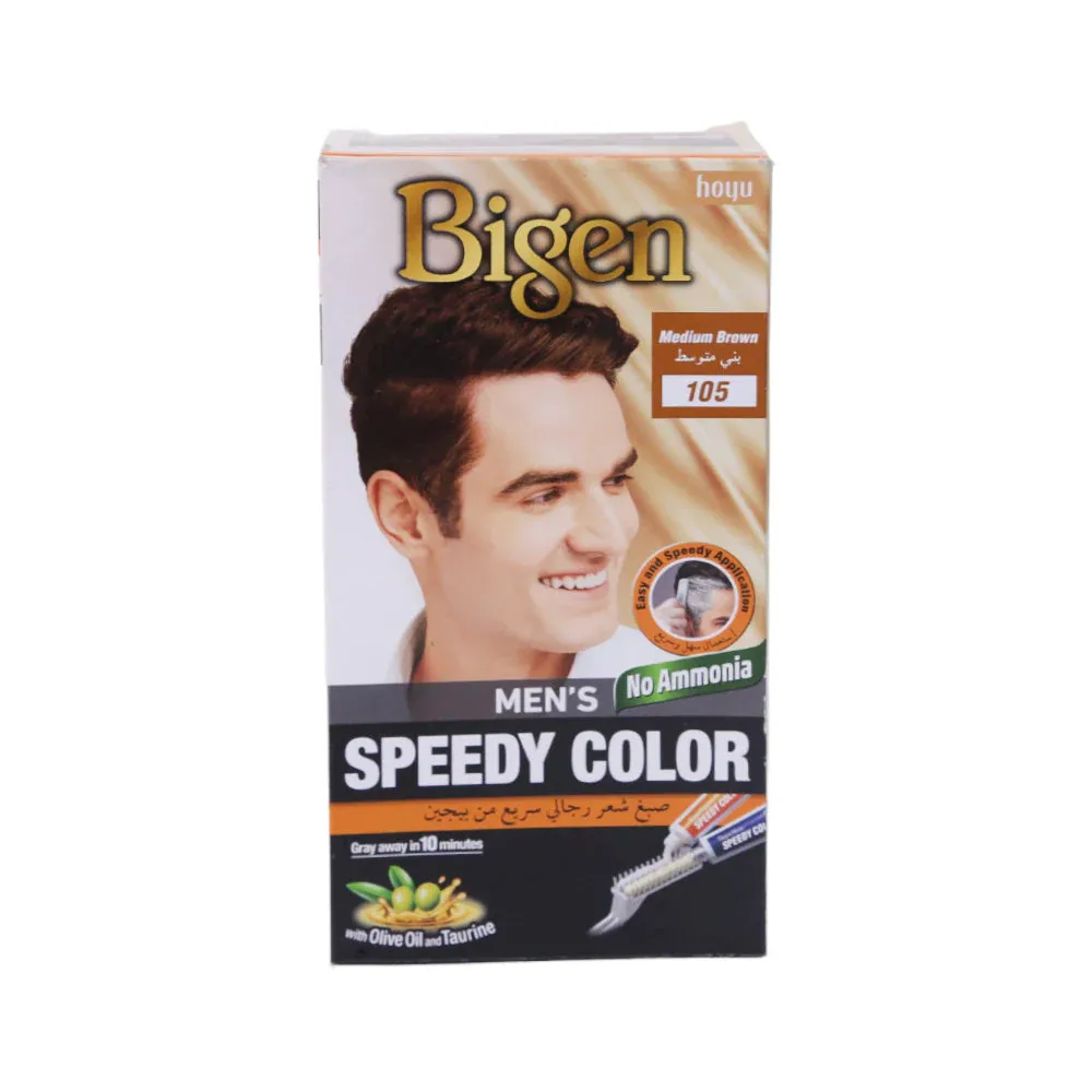 BIGEN MENS SPEEDY HAIR COLOR MEDIUM BROWN 105