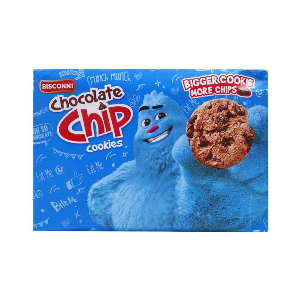 BISCONNI CHOCOLATE CHIP COOKIES TIIKI PACK BOX 24PC