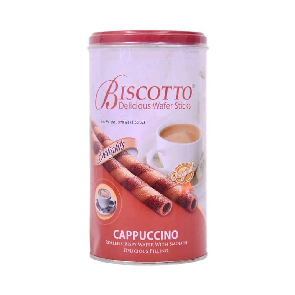 BISCOTTO WAFER STICKS CAPPUCCINO DELIGHTS 370 GM