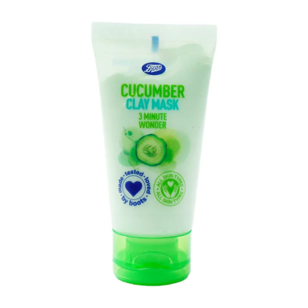 BOOTS CUCUMBER 3 MINT CLAY MASK TUBE 50 ML PC