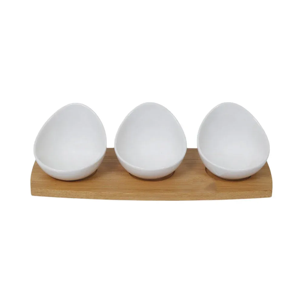 BOWL SET 3PC WITH BAMBOO TRAY BRILLIANT BR0276