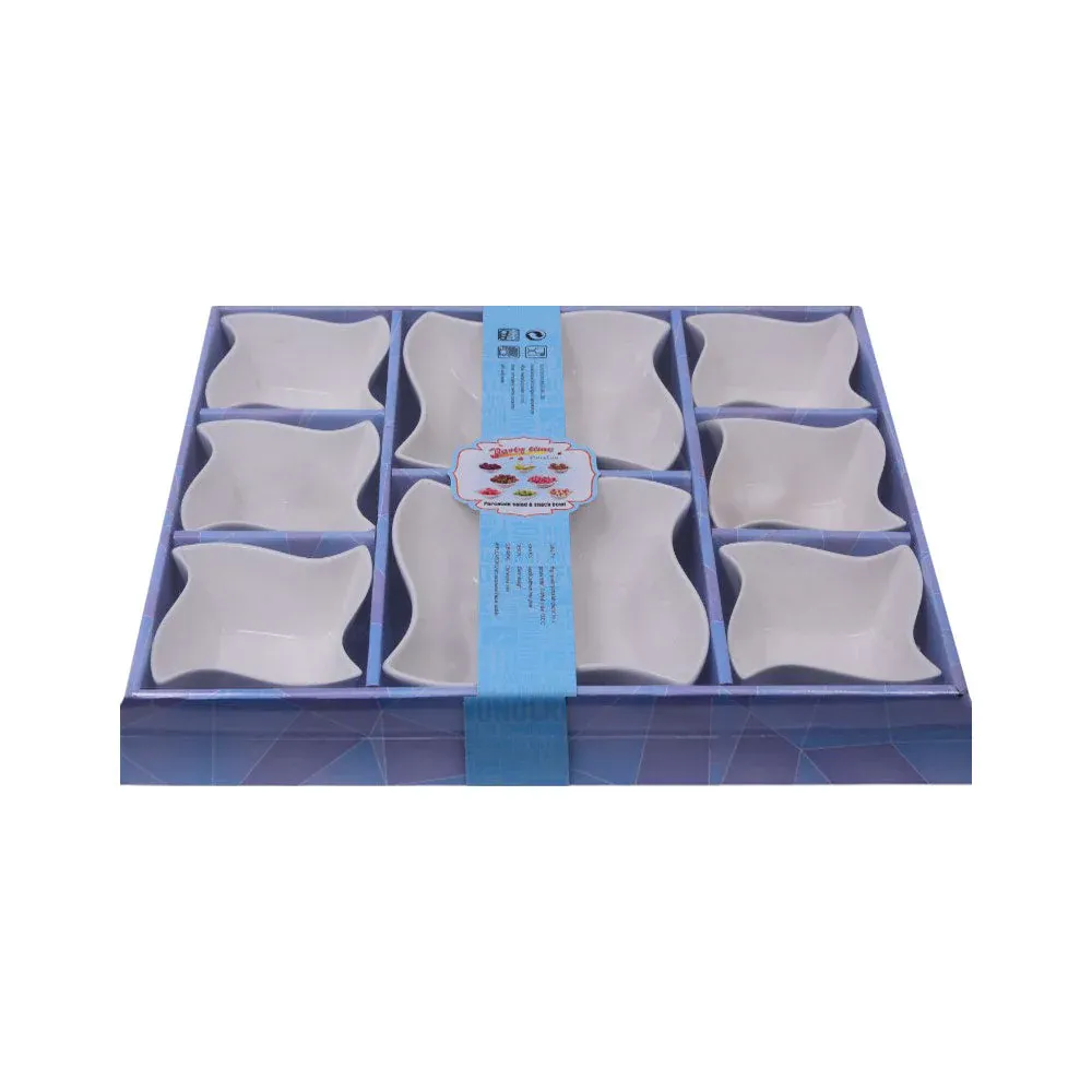 BOWL SET 8PC PORCELAIN IR J10-9