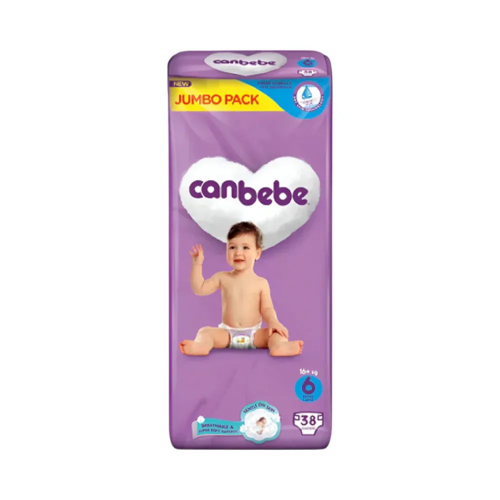 CANBEBE DIAPER COMFORT DRY JUMBO EXTRA LARGE 6 38 PCS 16PLUS