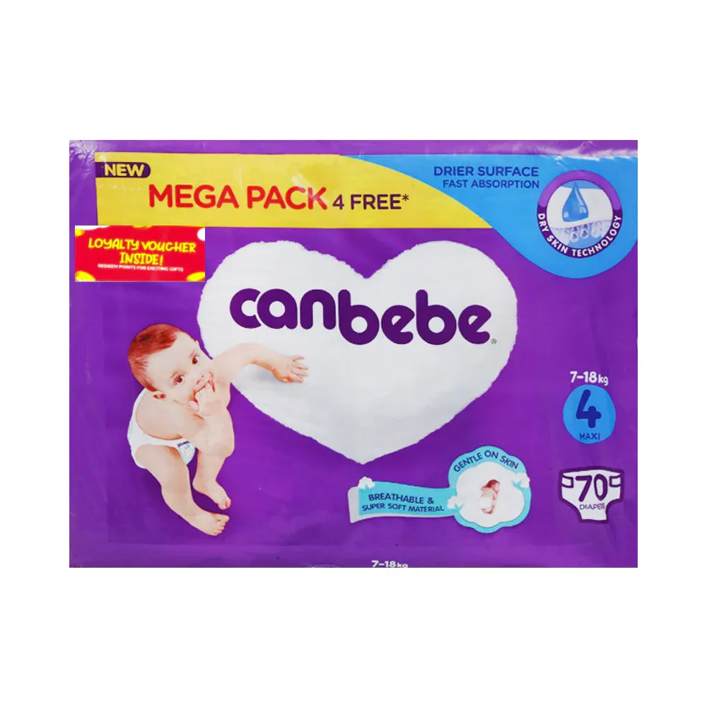 CANBEBE DIAPER MAXI 70 PCS MEGA PACK