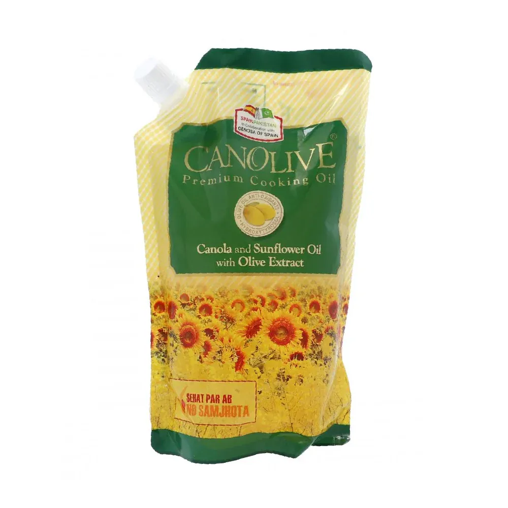 CANOLIVE COOKING OIL 1LTR POUCH NOZZLE PACK PC