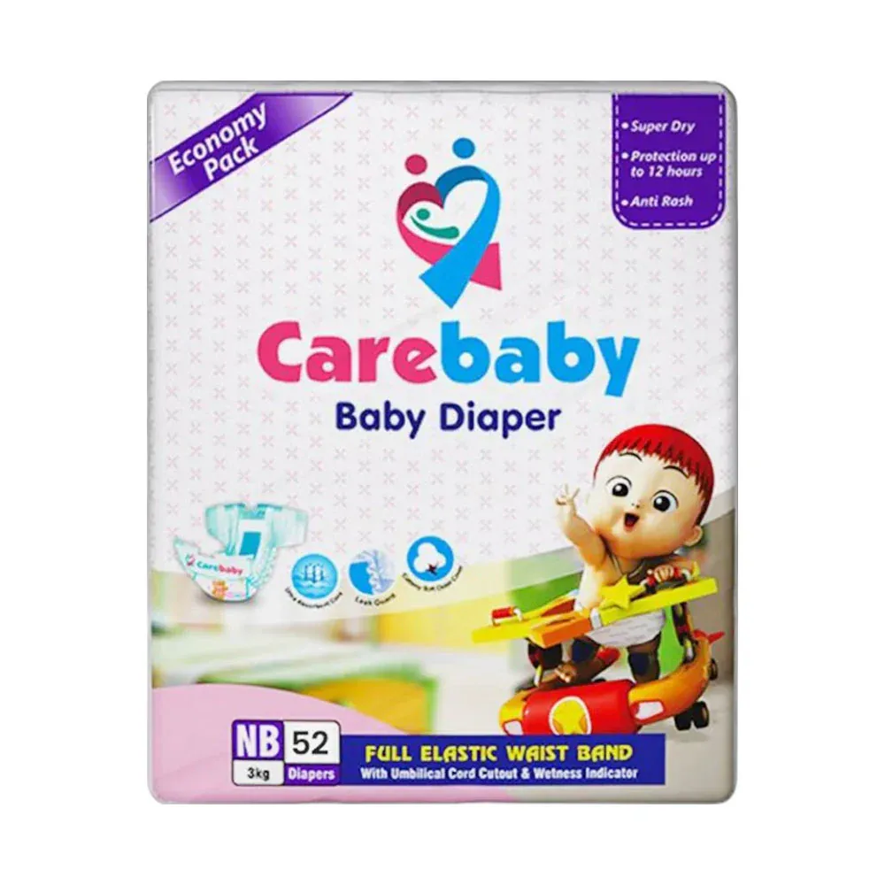 CARE BABY DIAPER ECONOMY NEW BORN 52S