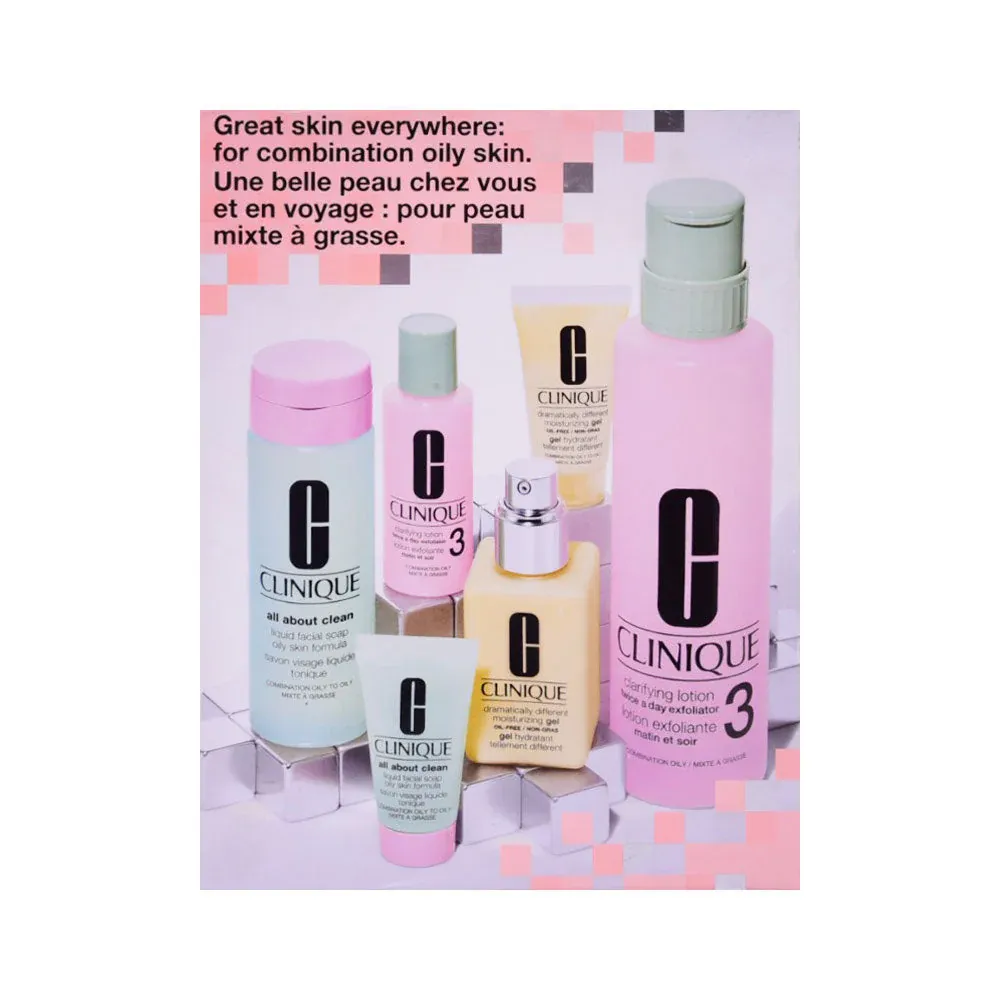 CLINIQUE GREAT SKIN EVERYWHERE FOR COMBINATION OILY SKIN SET