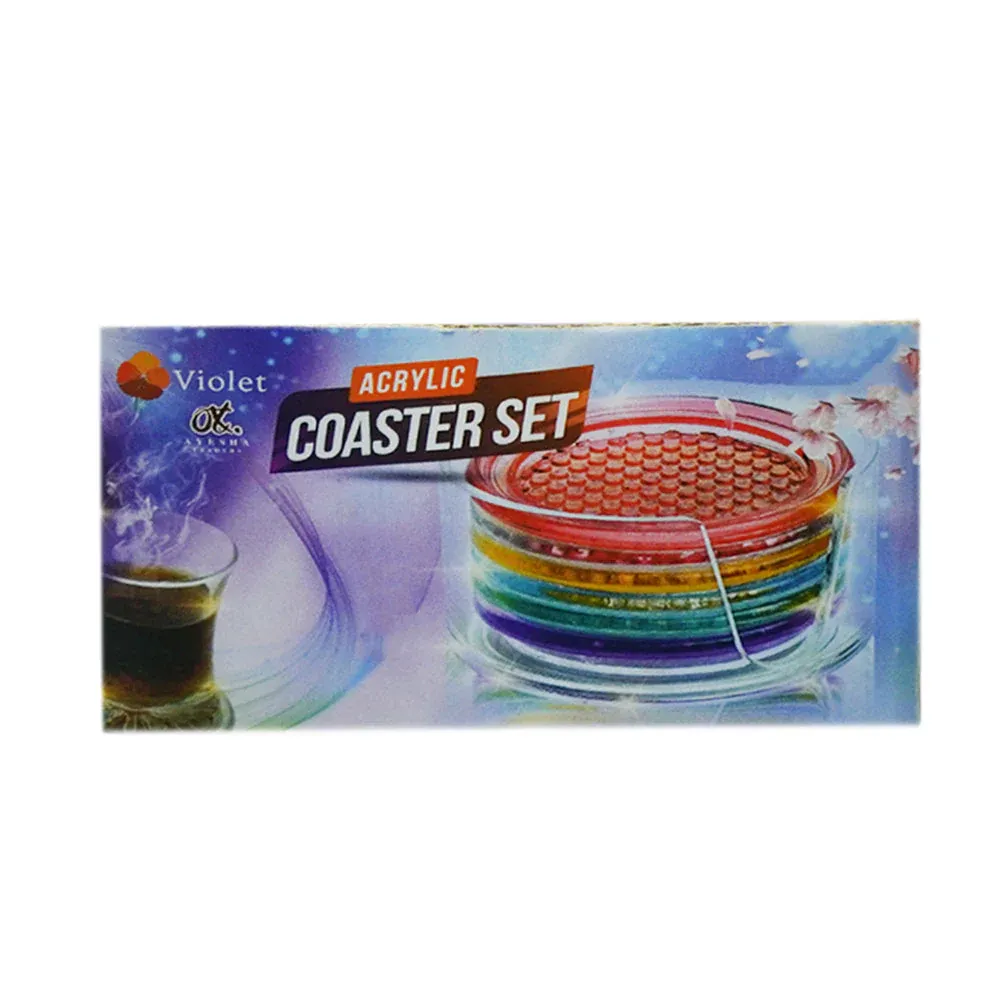COASTER SET ACRYLIC 7PC TC26
