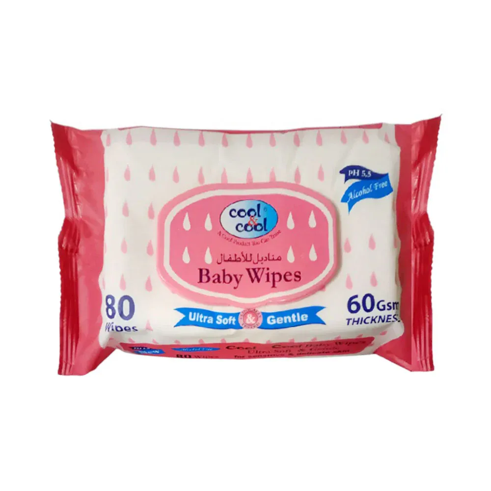 COOL & COOL BABY WIPES ULTRA SOFT AND GENTLE 80PCS