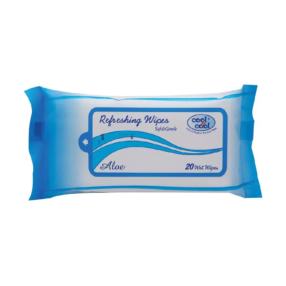 COOL & COOL WIPES REFRESHING SOFT AND GENTLE