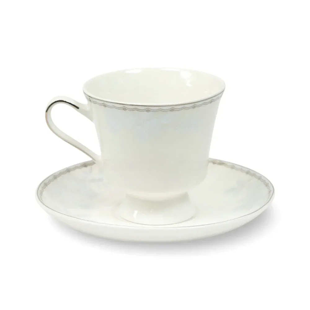 CUP & SAUCER NEW BONE CHINA 3 SHAPE JH1 TMC