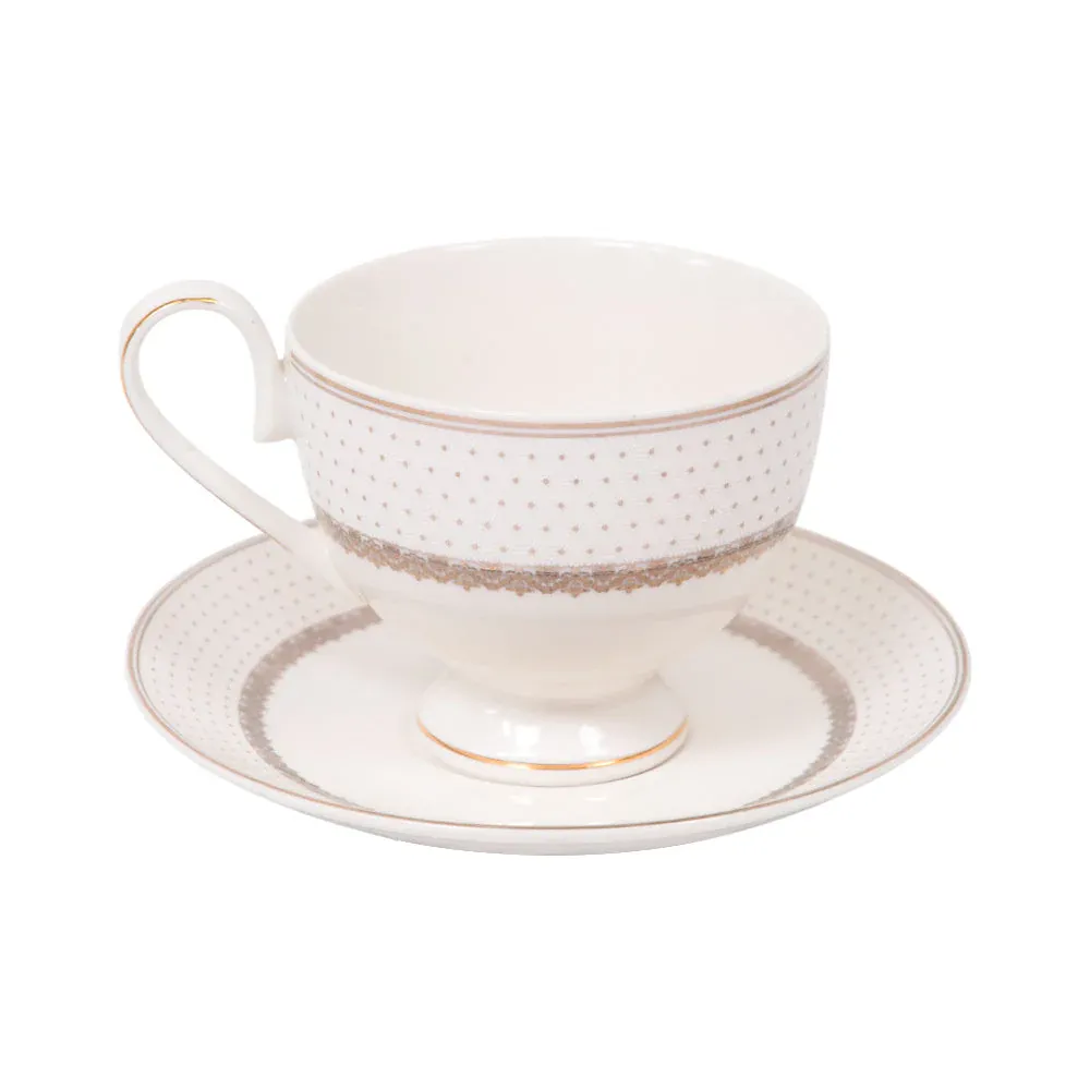 CUP & SAUCER SET 6PC ROYAL BISTRO IR YS17089