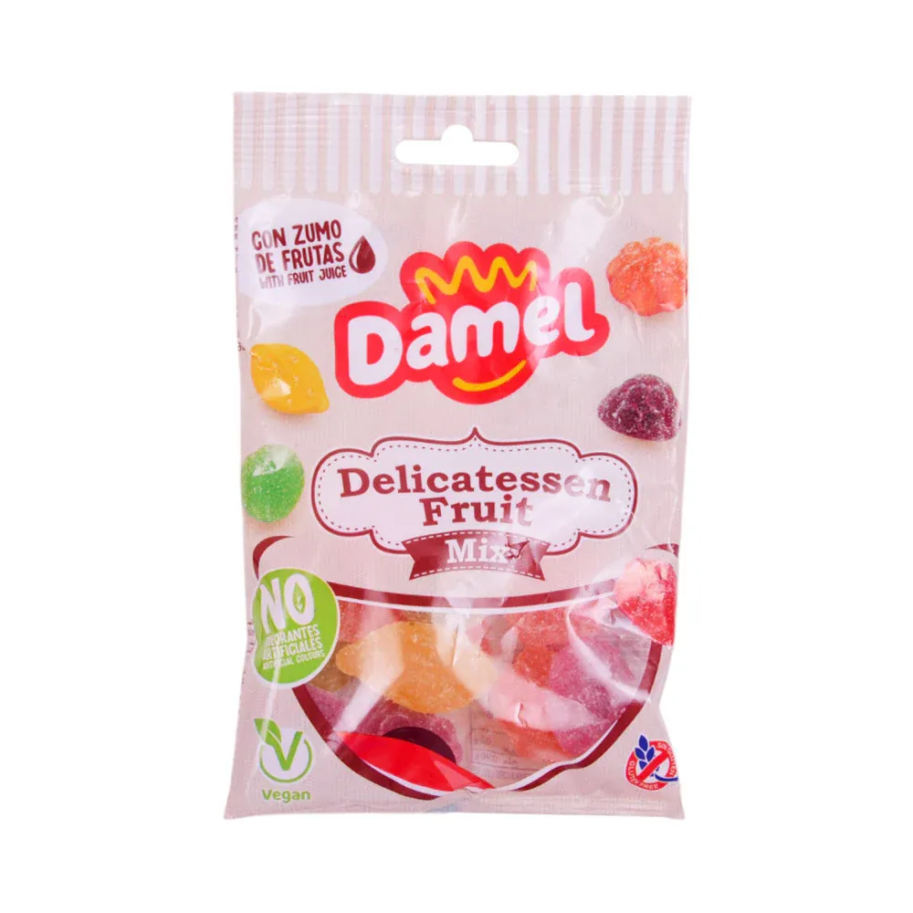 DAMEL JELLY DELICATESSEN FRUIT MIX BAG 80 GM