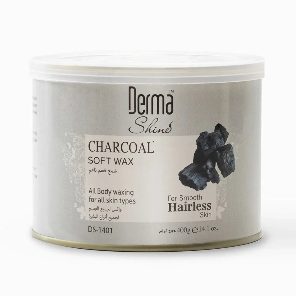 DERMA SHINE CHARCOAL SOFT WAX 400GM
