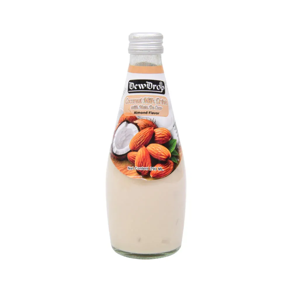 DEWDROP JUICE DRINK COCONUT MIKL WITH  ALMOND 290 ML