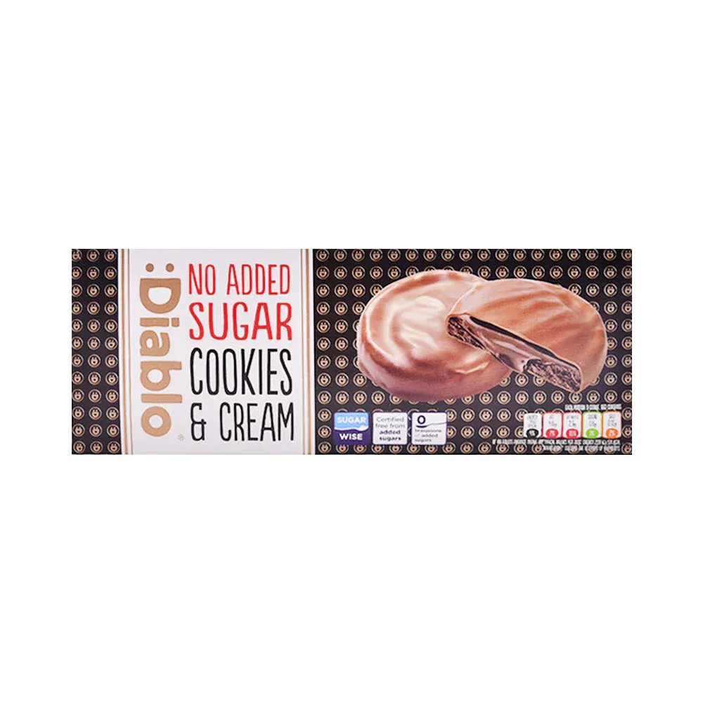DIABLO COOKIES COOKIES CHOCOLATE WITH CREAM 128 GM
