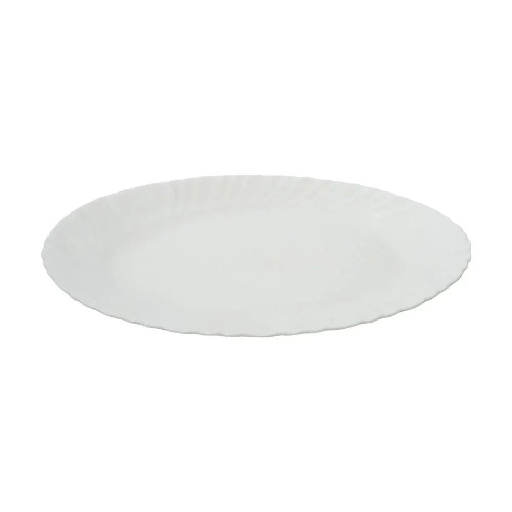 DISH OVAL MANAL WHITE M0048