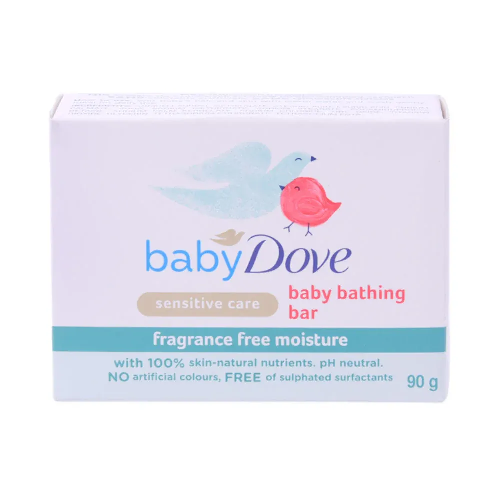 DOVE SOAP BABY BATHING SENSITIVE FRAGRANCE FREE MOISTURE 90