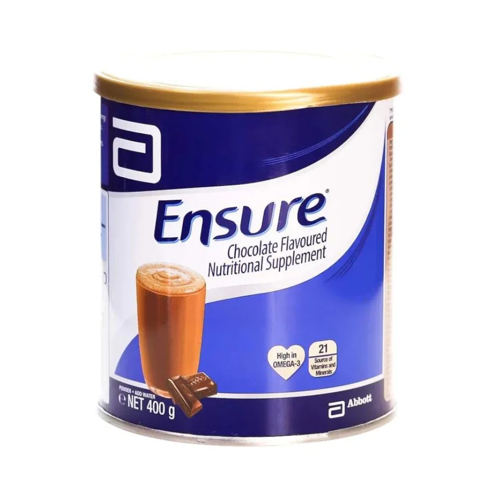 ENSURE NUTRI SUPPLEMENT POWDER CHOCOLATE TIN 400 GM