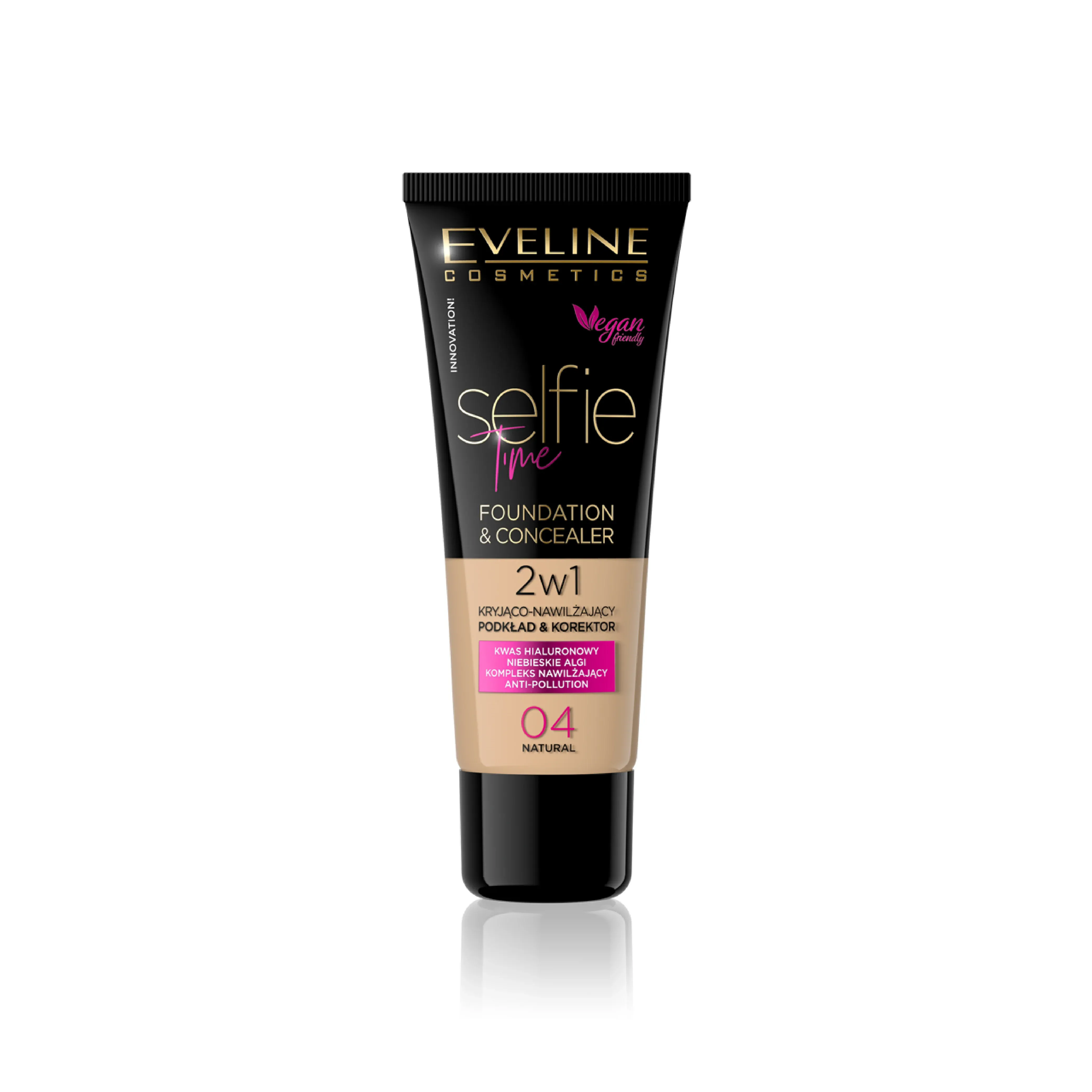 EVELINE SELFIE TIME FOUNDATION & CONCEALER 04 NATURAL 30ML
