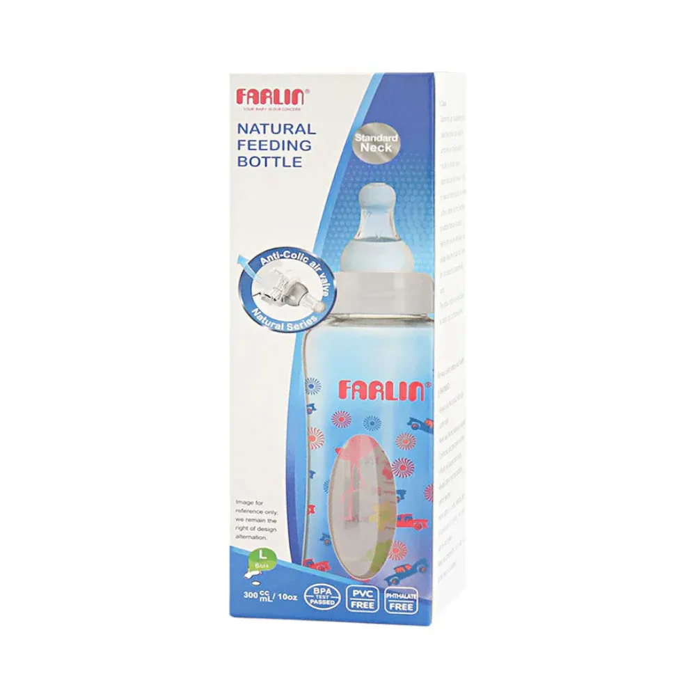 FARLIN BABY FEEDING BOTTLE  NATURAL 6M+300 ML NF-797