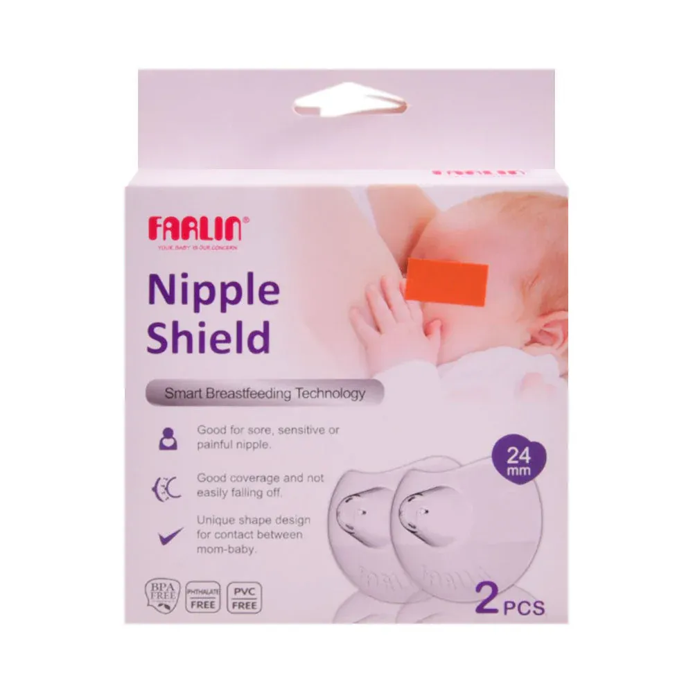 FARLIN BABY NIPPLE SHIELD BREAST FEEDING 24 MM 2PCS  AA-3101