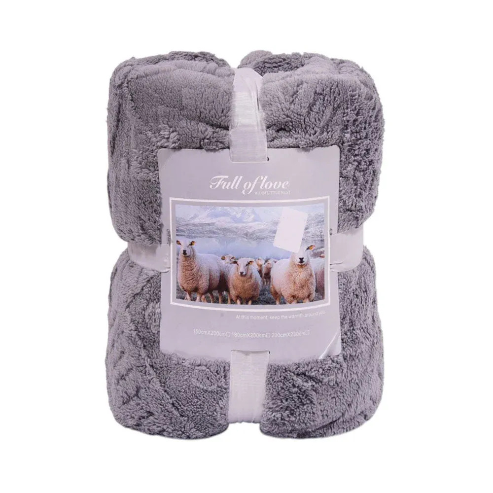FLEECE BLANKET IR DARK-GREY 62301-3