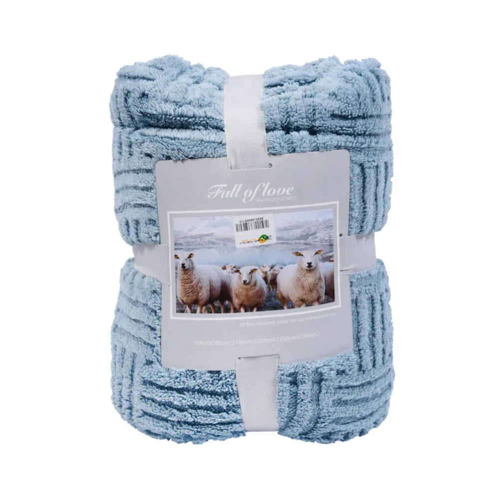 FLEECE BLANKET IR SKY-BLUE 62301-4