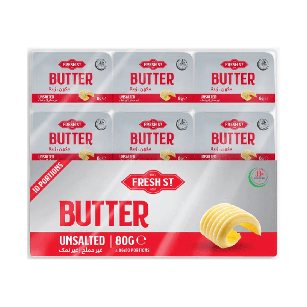 FRESH ST AUSTRALIAN UNSALTED BUTTER 10PCS 80 GM
