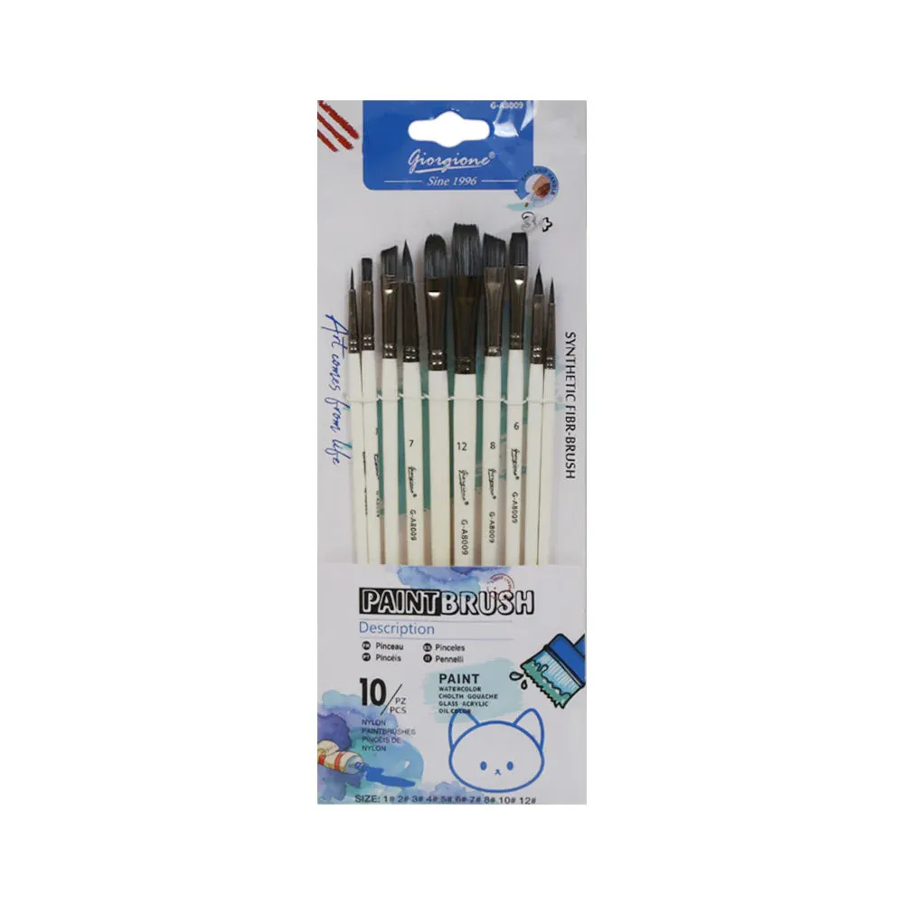 GA8009 ART PAINT BRUSH 10PC