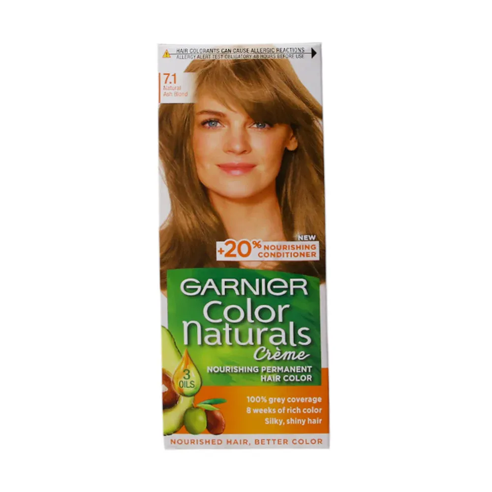 GARNIER COLOR NATURALS CREME ASH BLONDE 7.1 PC