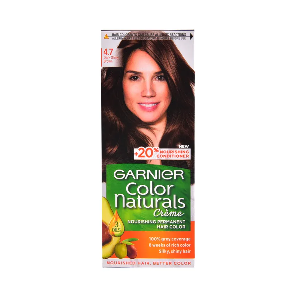 GARNIER HAIR COLOR 4.7 DARK SHINY BROWN PC