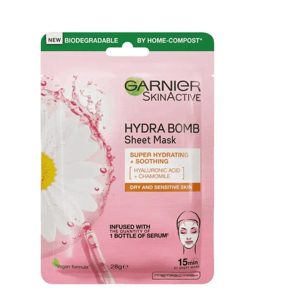 GARNIER HYDRA BOMB TISSUE MASK GLOW DULL SKIN 28 GM