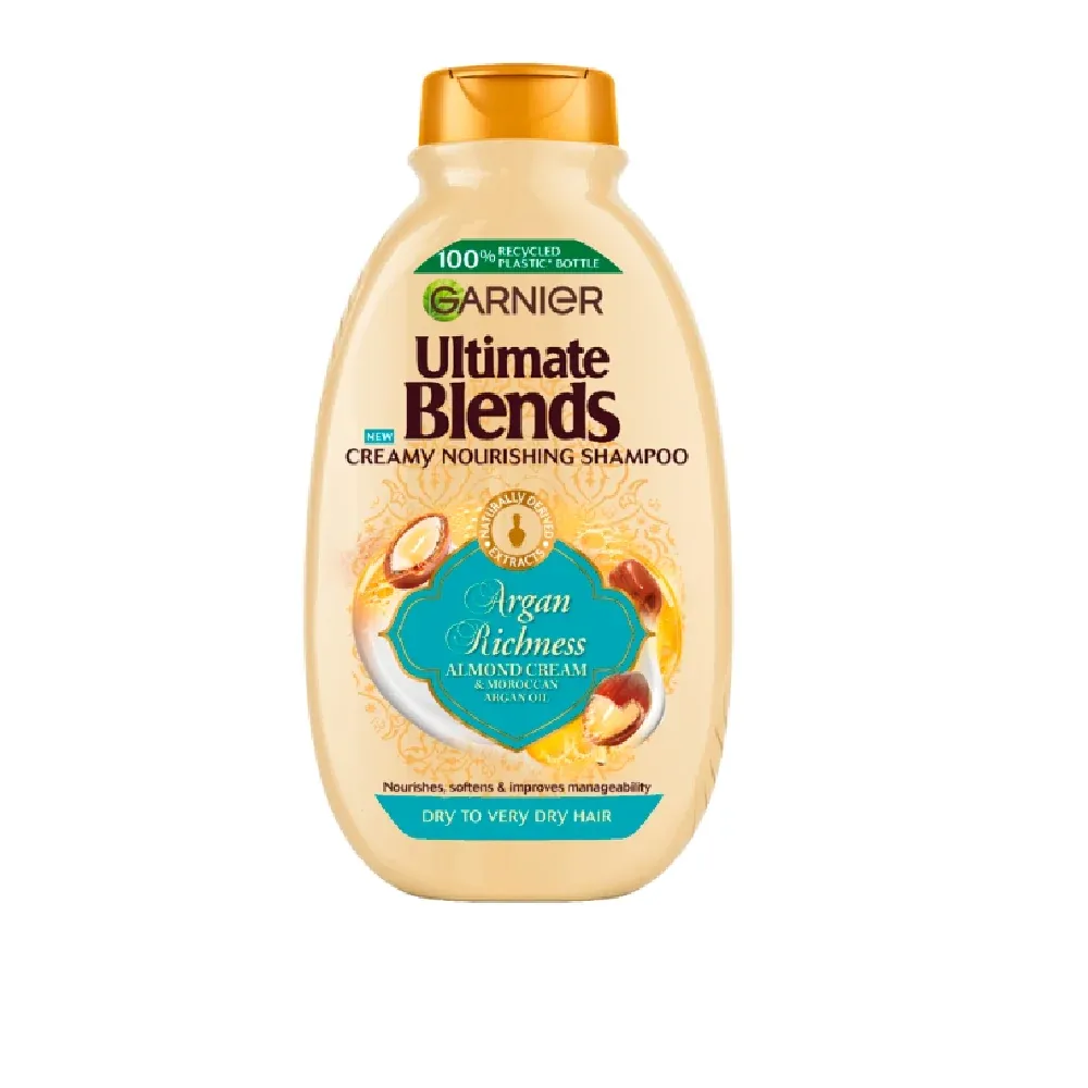 GARNIER ULTIMATE BLENDS SHAMPOO ARGAN RICHNESS ALMOND 400 ML