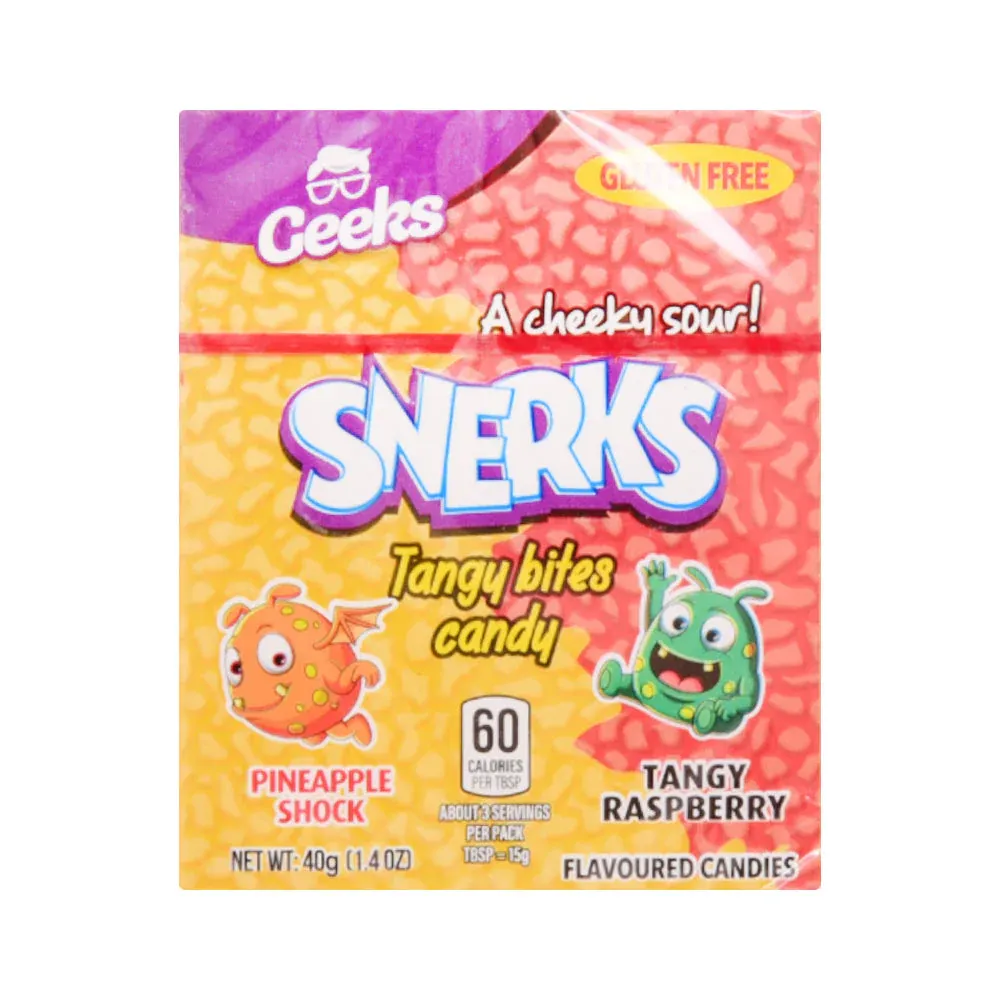 GEEKS SNERKS PINEAPPLE SHOCK & TANGY RASPBERRY 40 GM