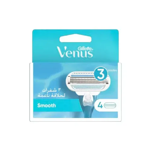 GILLETTE VENUS BLADE SMOOTH 4 CARTRIDGES 3 BLADE