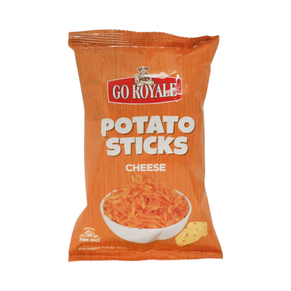GO ROYALE POTATO STICKS CHEESE 28 GM